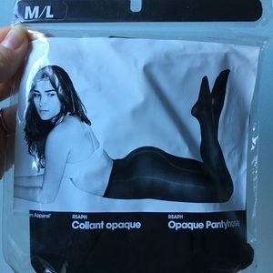 American Apparel Opaque Pantyhose black sz M/L